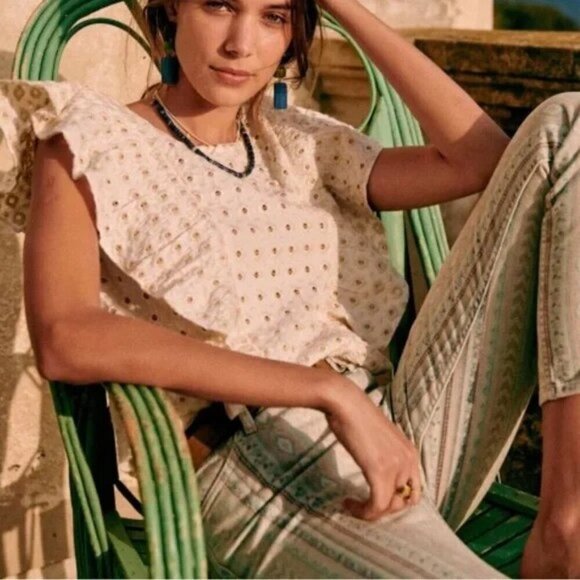 Sezane Tops - Sezane Forta Blouse size 42 NWT